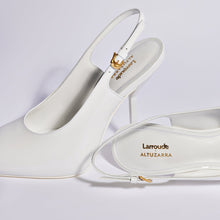 Load image into Gallery viewer, Larroudé x Altuzarra Pump In White Patent Leather