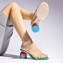 Load image into Gallery viewer, Larroudé x Gabriela Noelle: Dew Drop Mule In Rainbow Patent Leather