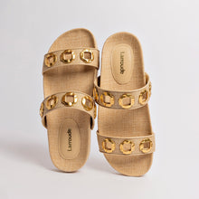 Load image into Gallery viewer, Milan Slide In Beige Raffia