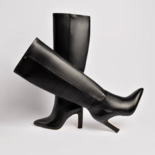 Load image into Gallery viewer, Cindy Hi Boot In Black Leather