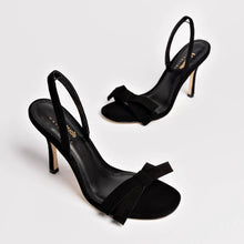 Load image into Gallery viewer, Larroudé x Markarian Sandal In Black Suede