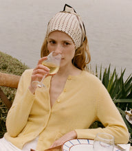 Load image into Gallery viewer, FREYA CASHMERE CARDIGAN -- LEMON CHIFFON