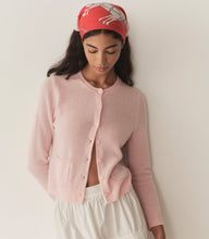 Load image into Gallery viewer, FREYA CASHMERE CARDIGAN -- ROSEWATER