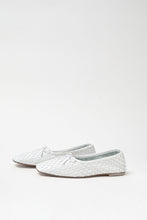 Load image into Gallery viewer, Freda Salvador Jada Woven Ballet Flat in White