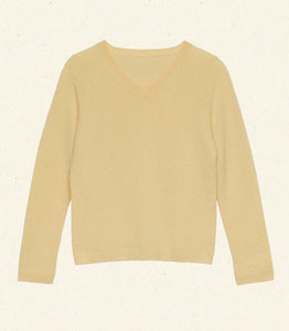 GARANCE CASHMERE SWEATER -- LEMON CHIFFON