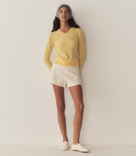 Load image into Gallery viewer, GARANCE CASHMERE SWEATER -- LEMON CHIFFON