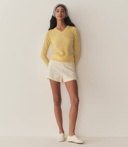 GARANCE CASHMERE SWEATER -- LEMON CHIFFON