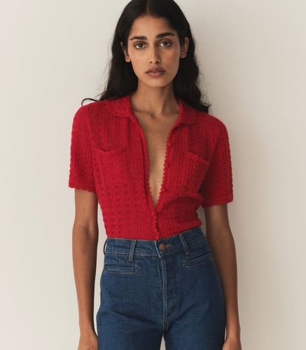 GLORIANA TOP -- WILD CHERRY