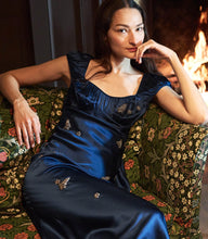 Load image into Gallery viewer, GWENDOLYN DRESS -- DEEP SAPPHIRE