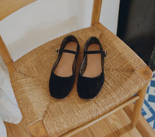 Load image into Gallery viewer, MARY JANE SLIPPER -- BLACK