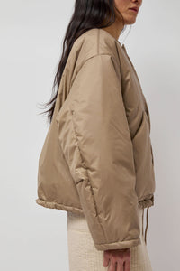 Girls of Dust Nuclear Padded Jacket in Beige