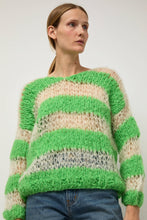 Load image into Gallery viewer, Guðrun &amp; Guðrun Kavi Stripe Sweater in White and Green