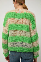 Load image into Gallery viewer, Guðrun &amp; Guðrun Kavi Stripe Sweater in White and Green