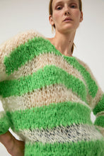 Load image into Gallery viewer, Guðrun &amp; Guðrun Kavi Stripe Sweater in White and Green