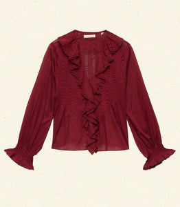 HARDY TOP -- DEEP CRIMSON