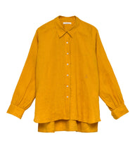 Load image into Gallery viewer, HAVA LINEN TOP -- SUNFLOWER