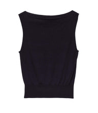 Load image into Gallery viewer, HONORE KNIT TANK -- DEEP NAVY