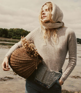 HYERES CASHMERE SWEATER -- RAINCLOUD