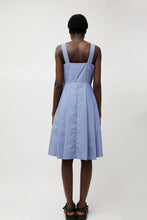 Load image into Gallery viewer, Heather Harlan Party Dress in Wedgewood and White Stripe