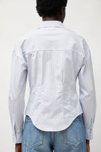 Load image into Gallery viewer, Heather Harlan Waisted Shirt in English Stripe