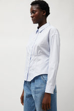 Load image into Gallery viewer, Heather Harlan Waisted Shirt in English Stripe