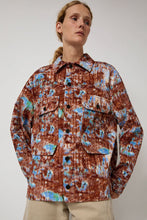 Load image into Gallery viewer, Henrik Vibskov Field Shirt in Brown Hay Field