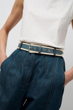 Load image into Gallery viewer, Herbert Frere Soeur La Hydra Belt in Crispy Bleu Gris and Crema