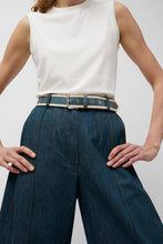 Load image into Gallery viewer, Herbert Frere Soeur La Hydra Belt in Crispy Bleu Gris and Crema