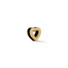 Load image into Gallery viewer, New Leona Collection Heart Slider Onyx  Inlay Charm