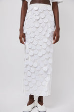 Load image into Gallery viewer, INSHADE Long Sequin Skirt in White