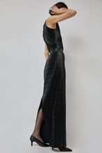 Load image into Gallery viewer, INSHADE Pleated Eco Leather Skirt in Black