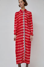 Load image into Gallery viewer, INSHADE Pleated Shirt Dress in Red and Pink Plaid