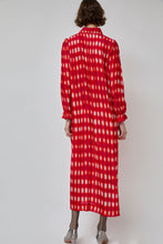 Load image into Gallery viewer, INSHADE Pleated Shirt Dress in Red and Pink Plaid