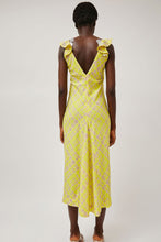 Load image into Gallery viewer, INSHADE V Neck Sequin Dress in Light Yellow Plaid