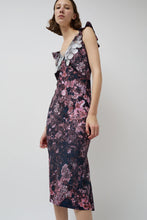 Load image into Gallery viewer, INSHADE V Neck Sequin Dress in Purple Landscape