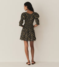 Load image into Gallery viewer, ISMENE DRESS -- NOIR WINDING BLOSSOMS