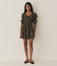 Load image into Gallery viewer, ISMENE DRESS -- NOIR WINDING BLOSSOMS