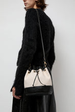 Load image into Gallery viewer, Il Bisonte Marini Bucket Bag in Natural and Black