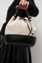 Load image into Gallery viewer, Il Bisonte Marini Bucket Bag in Natural and Black