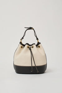 Il Bisonte Marini Bucket Bag in Natural and Black