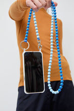 Load image into Gallery viewer, Ina Seifart Handykette Iphone Necklace in Blue Duo