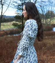 Load image into Gallery viewer, KAIRA DRESS -- CREME POMEGRANATE BLOOM