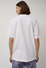 Load image into Gallery viewer, KSENIASCHNAIDER T-Shirt with Augmented Denim Top in White