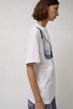 Load image into Gallery viewer, KSENIASCHNAIDER T-Shirt with Augmented Denim Top in White