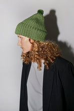 Load image into Gallery viewer, Karakoram Fold Up Long Pom Pom Beanie in Grass