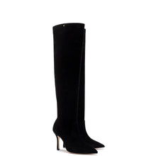 Load image into Gallery viewer, Kate Slouch Boot In Black Suede