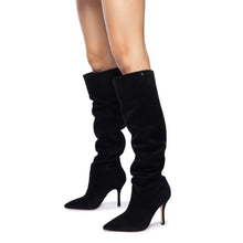 Load image into Gallery viewer, Kate Slouch Boot In Black Suede