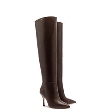 Load image into Gallery viewer, Kate Hi Boot In Brown Leather