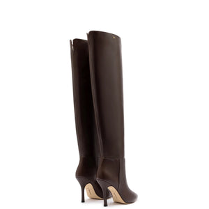 Kate Hi Boot In Brown Leather