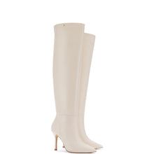 Load image into Gallery viewer, Kate Hi Boot In Ivory Leather